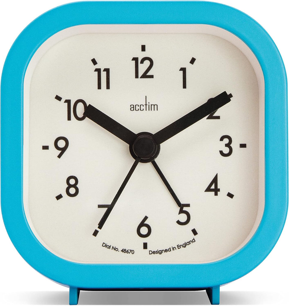 Acctim Robyn Mini Bedside Alarm Clock Blue 16309