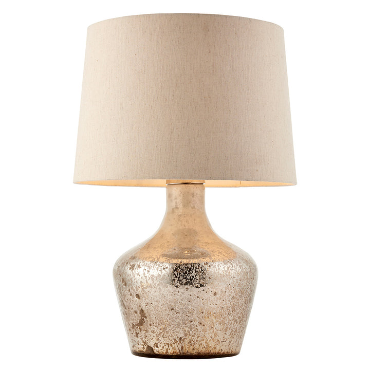 Meteora Table Lamp with Off White Linen Shade (Instore) RRP £275