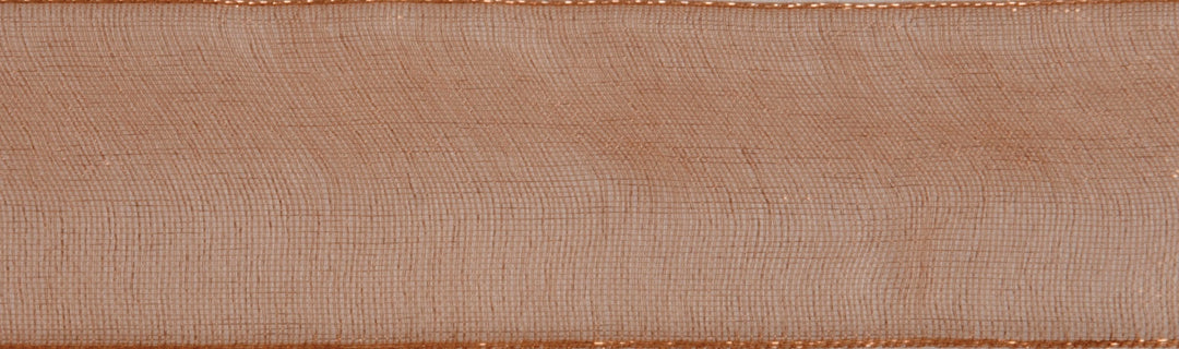 Ribbon: Organdie: 5m x 25mm: Tan