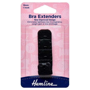 Bra Back Extenders: 19mm: Black