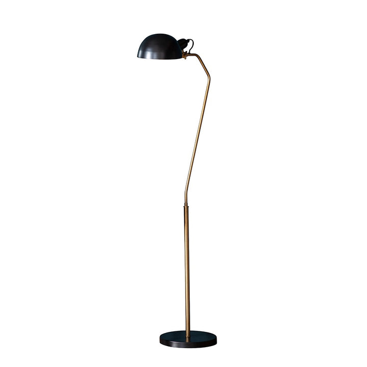 Largo Task Floor Lamp Satin Brass Satin Black (Instore) RRP £249