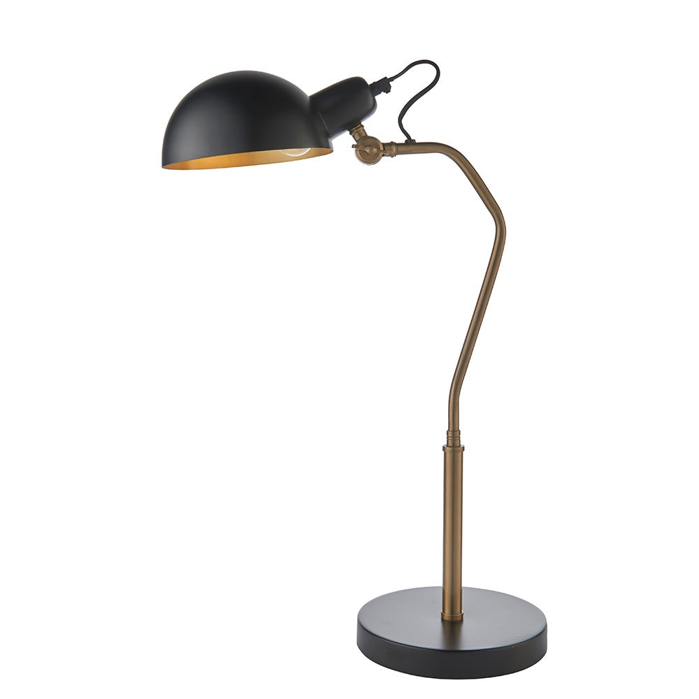 Largo Task Table Lamp Satin Brass Satin Black (Instore) RRP £135