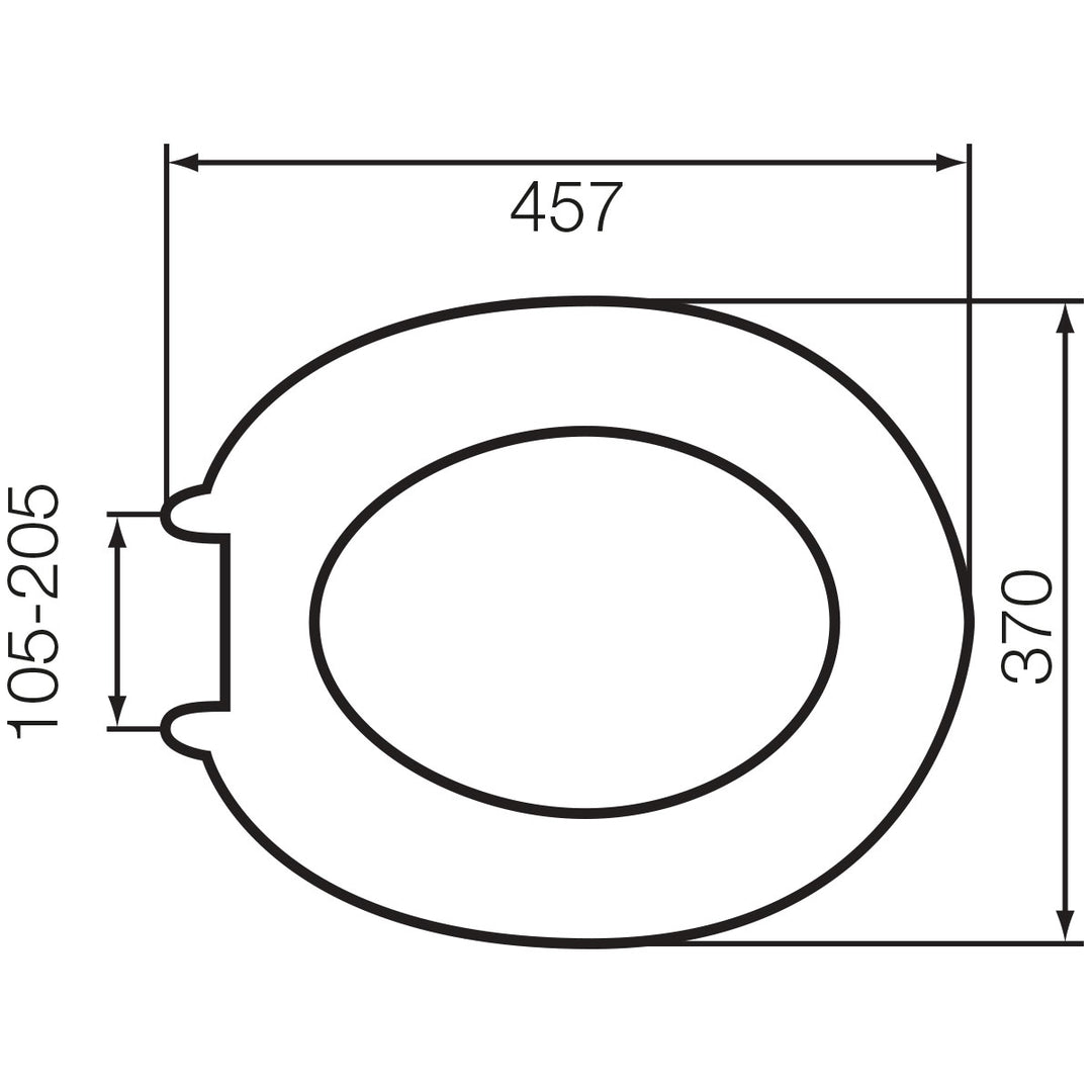 MDF Wood Design Toilet Seat - Walnut (Dark Brown)