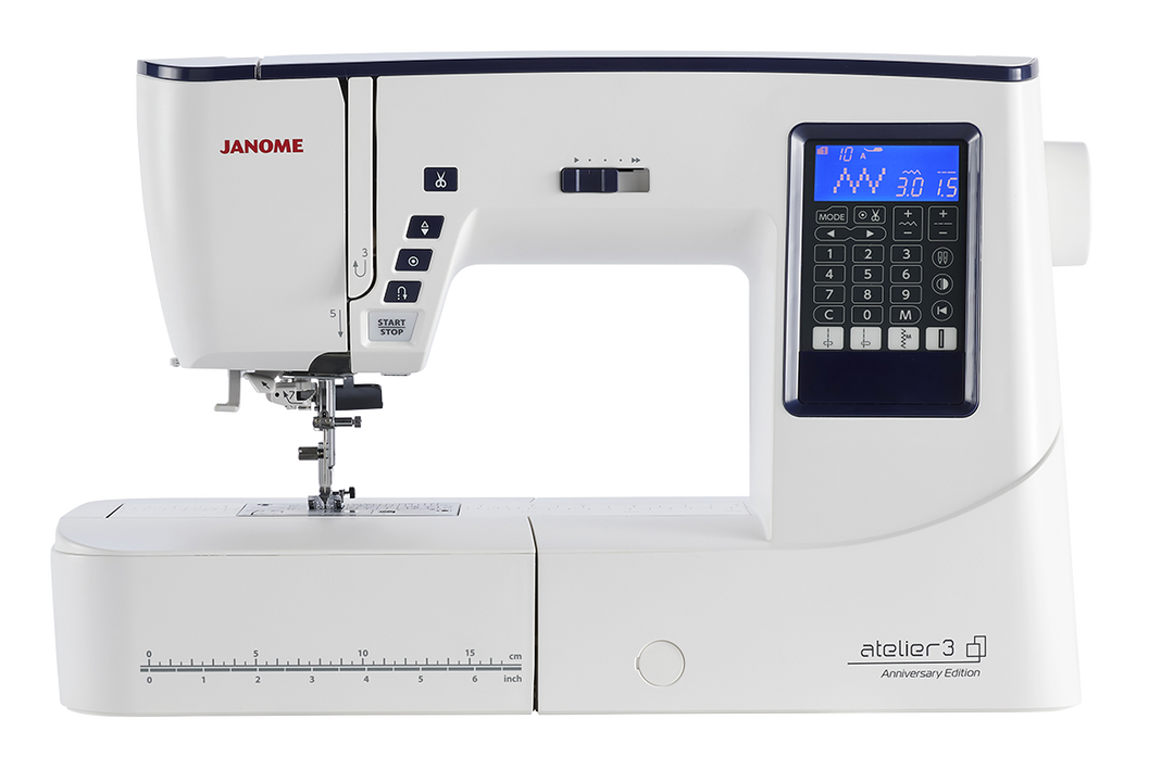 Janome 210mm Arm Space Sewing Machine Ateliar 3 (DHD)