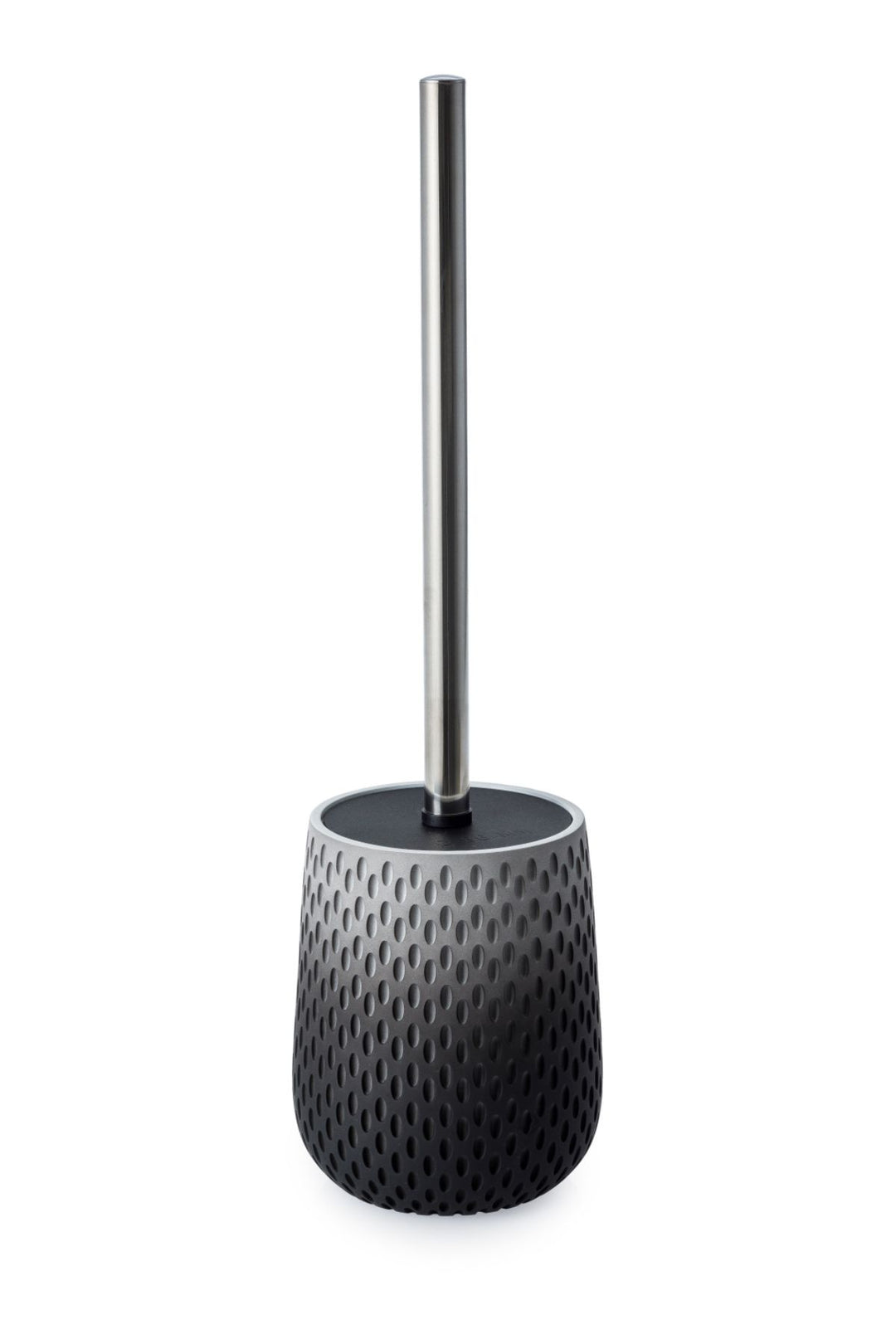 Milano Black Toilet Brush & Holder