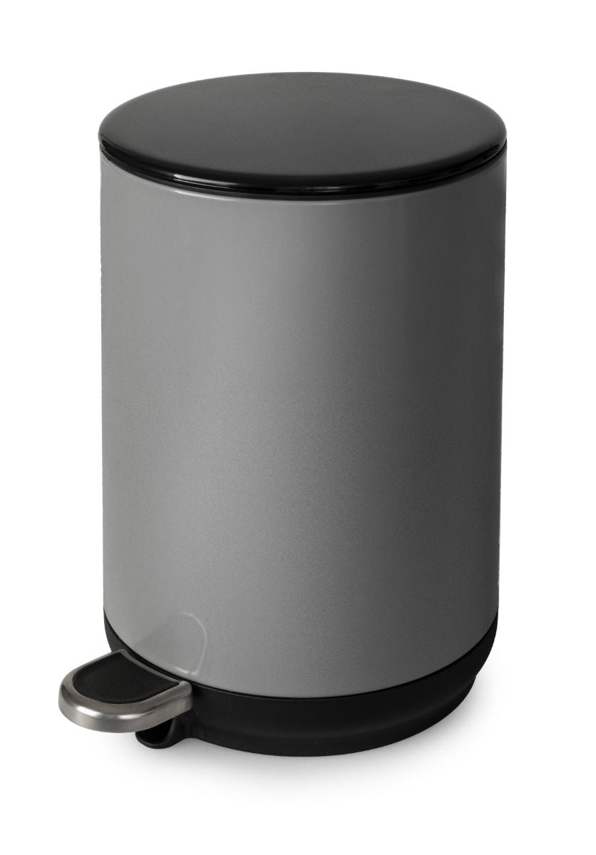 Natura 5L Pedal Bin Soft Close Grey