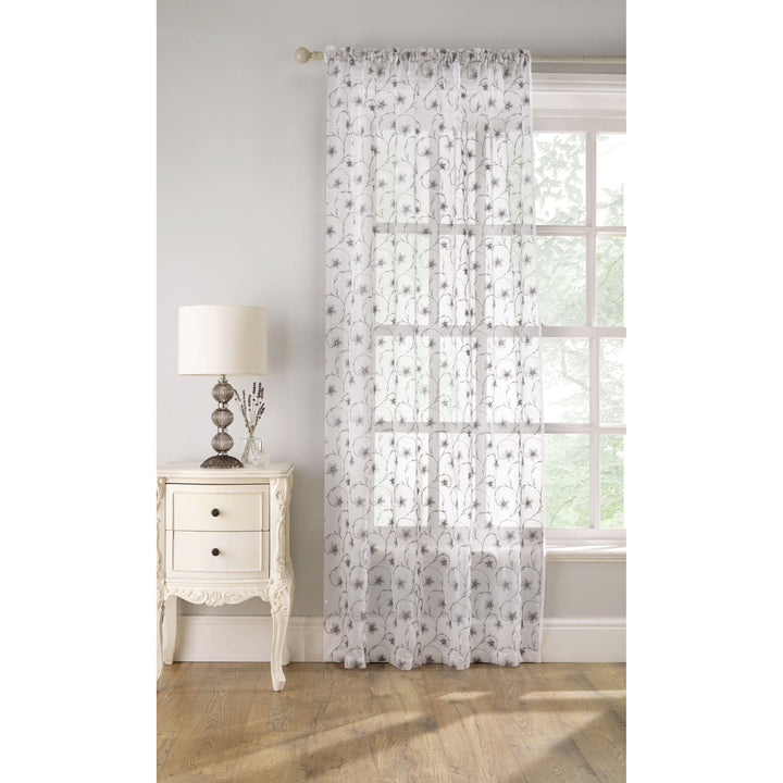 Belle Ready Made Voile Panel 140cm / 55in Wide (DHD)