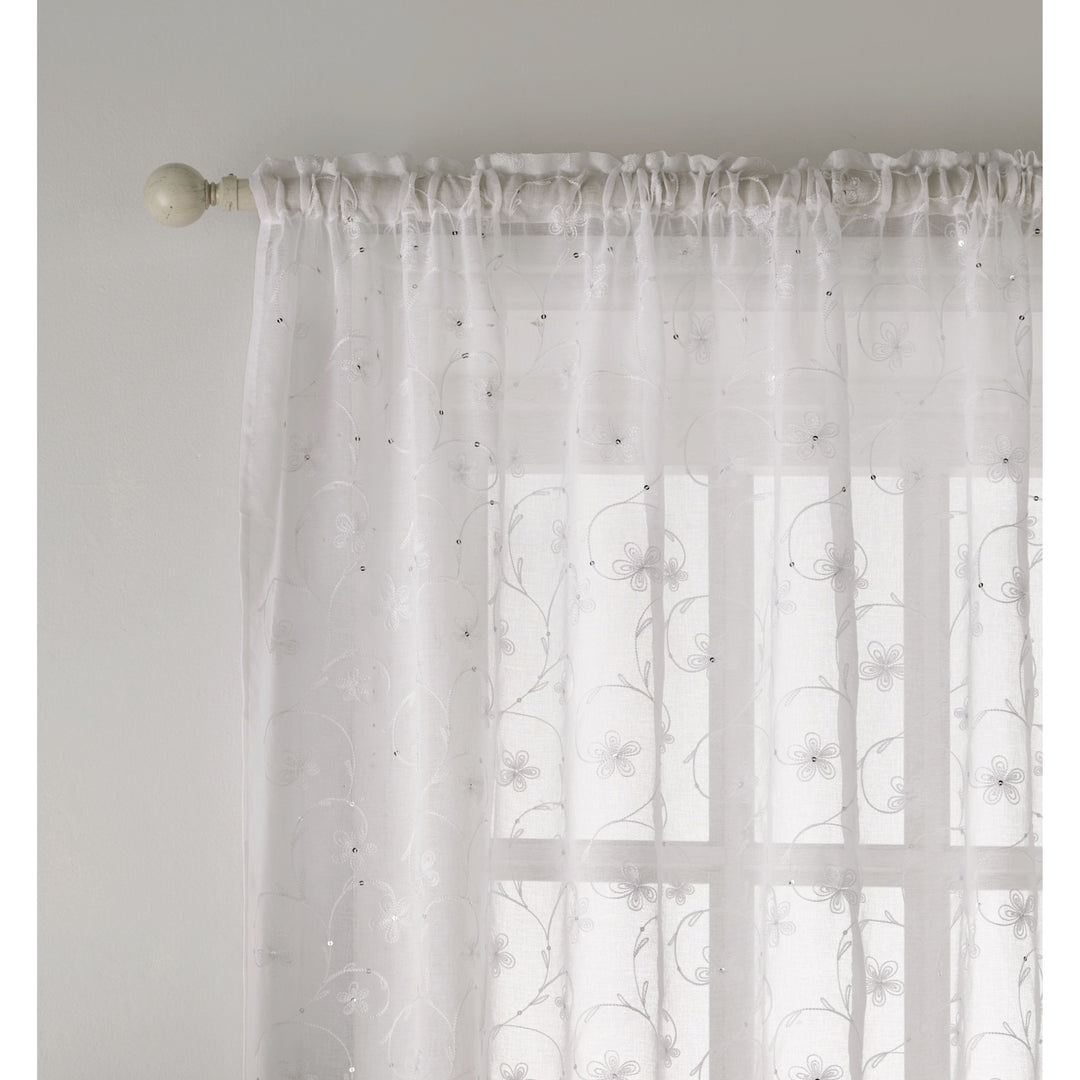 Belle Ready Made Voile Panel 140cm / 55in Wide (DHD)