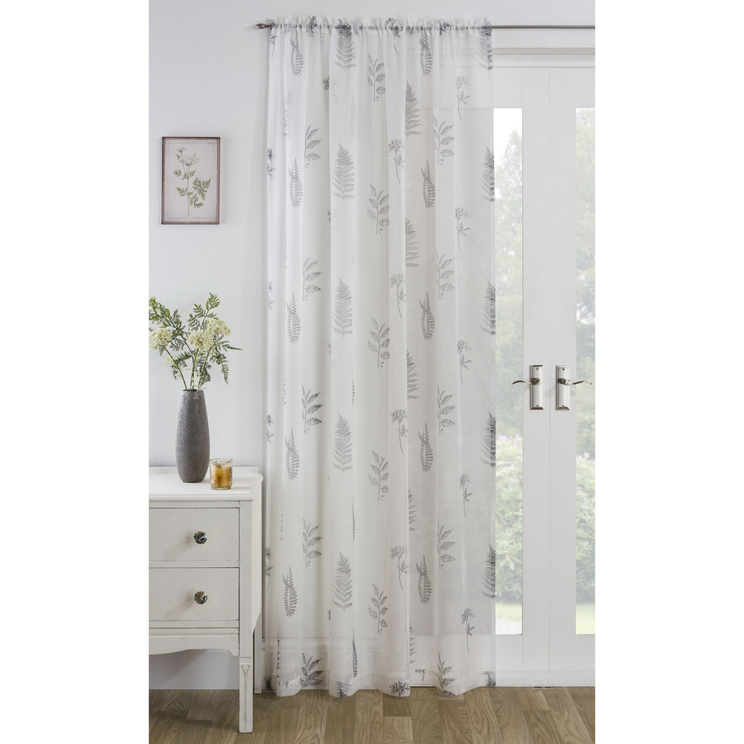 Bracken Ready Made Voile Panel 140cm / 55in Wide (DHD)