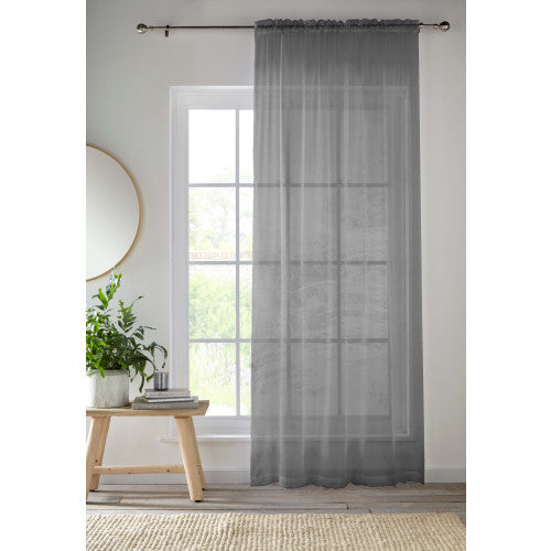 Crystal Ready Made Voile Panel 145cm / 57in (DHD)