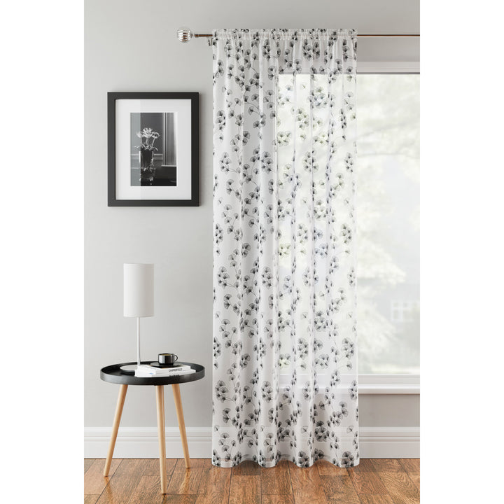 Delila Ready Made Voile Panel 140cm / 55in Wide (DHD)