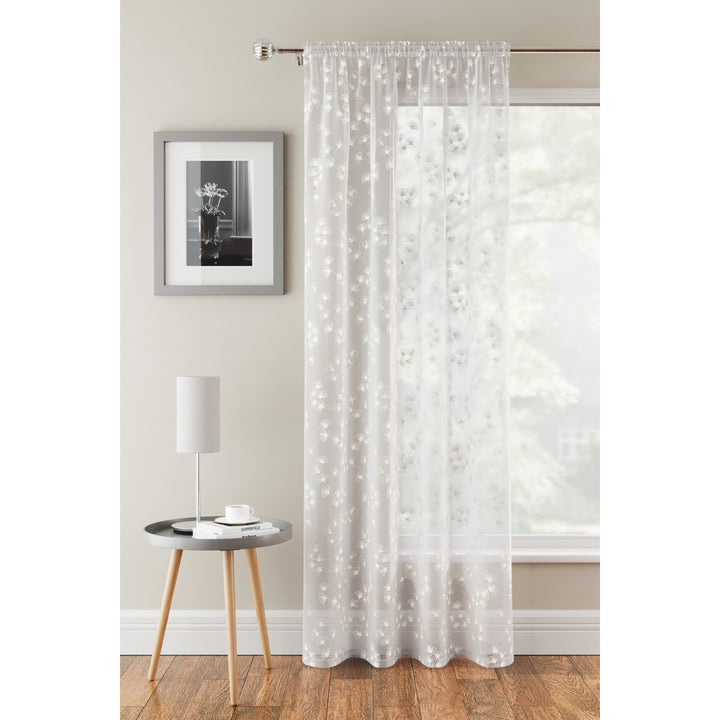 Delila Ready Made Voile Panel 140cm / 55in Wide (DHD)