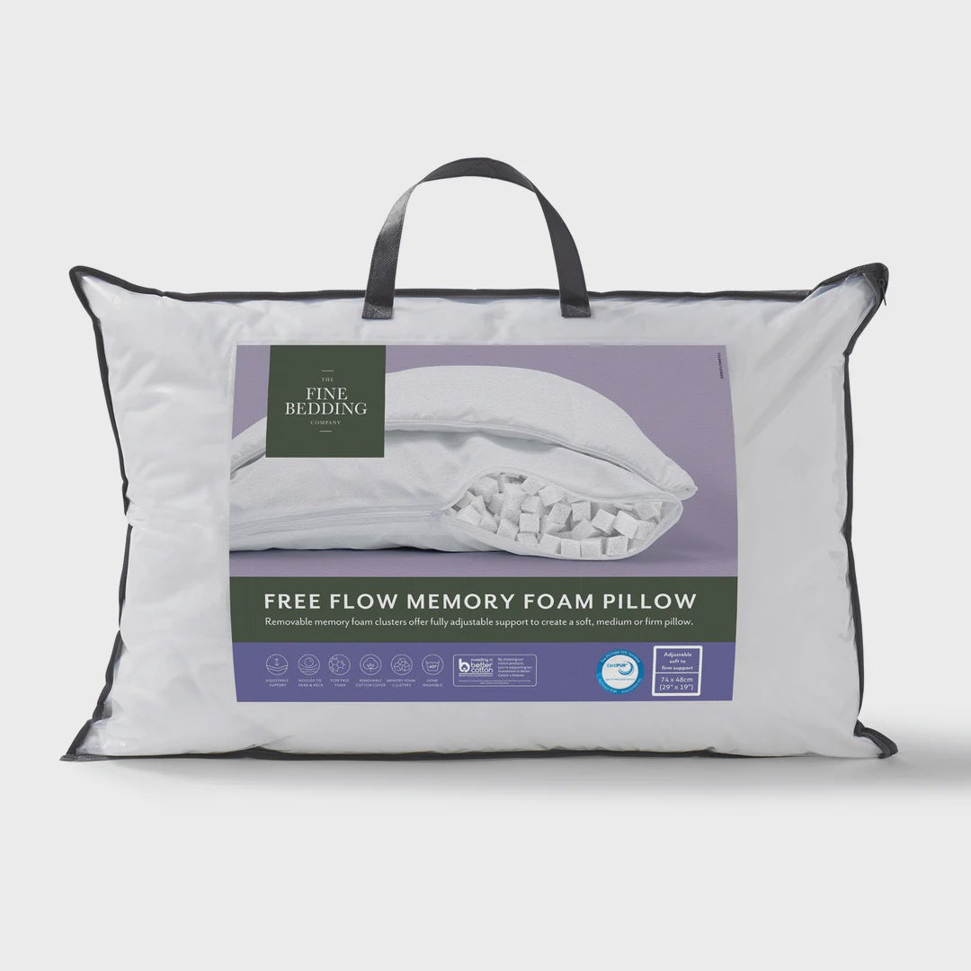 Free Flow Adjustable Memory Foam Pillow