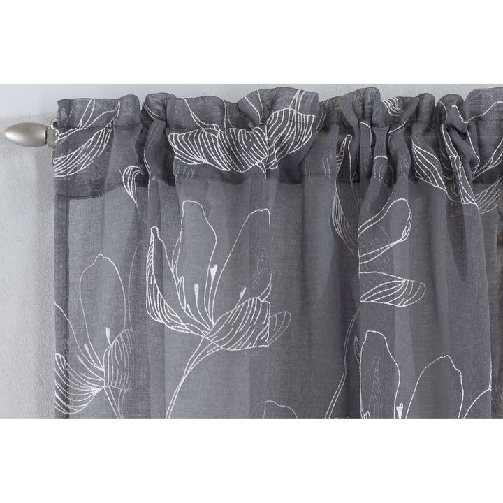 Freya Voile Panel Grey 140cm / 55in Wide