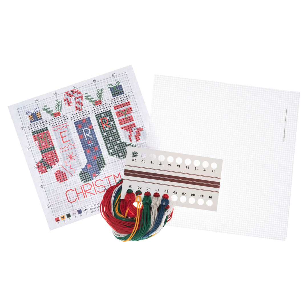 Counted Cross Stitch Kit: Stockings