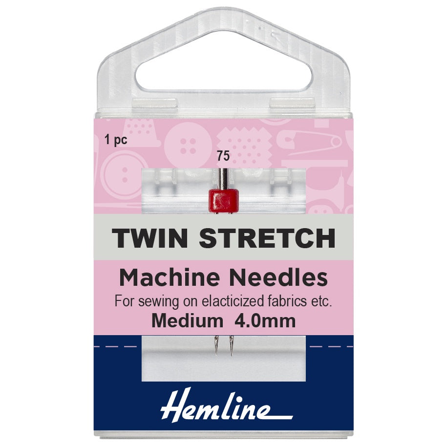 Sewing Machine Needles: Twin Stretch: 75(11), 4mm: 1 Piece