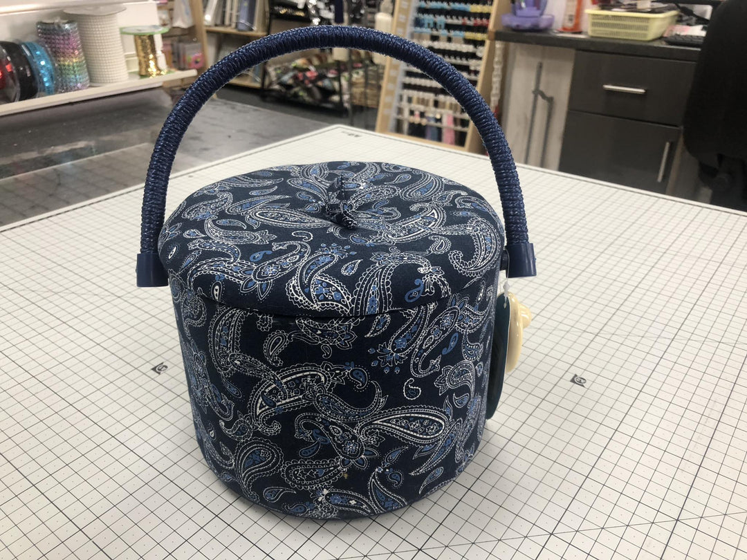 Hobby Gift Round Sewing Box Bandana