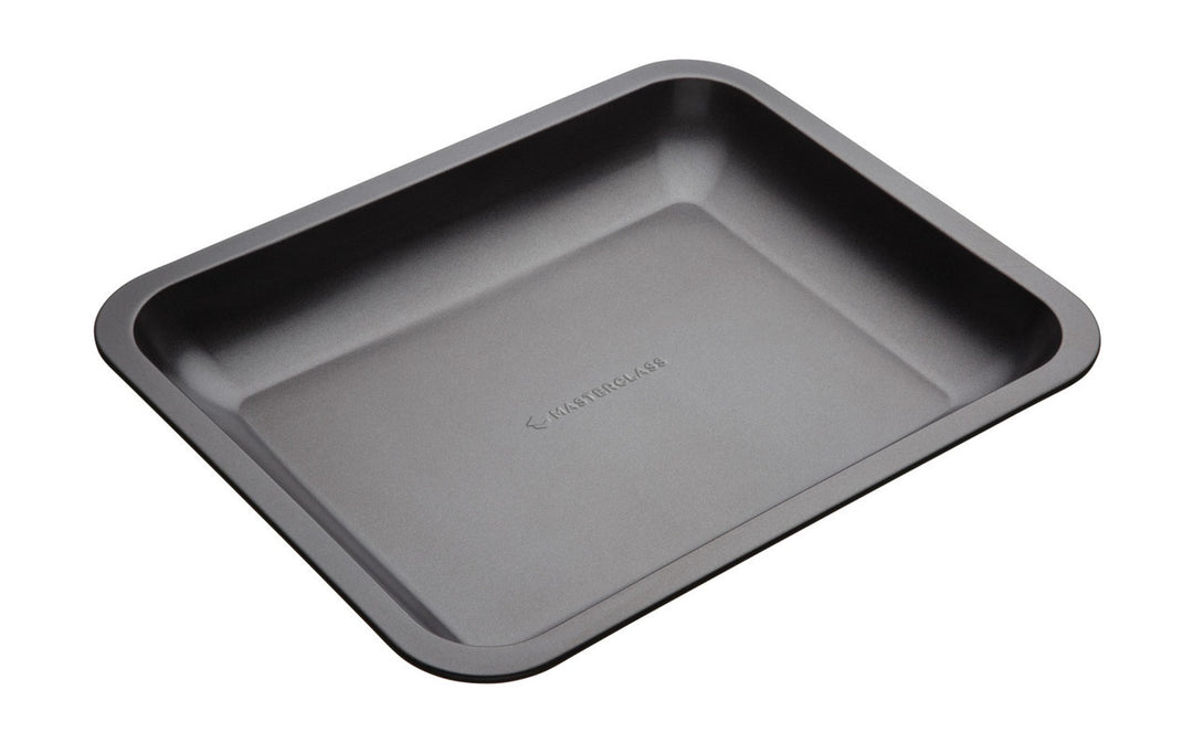 MasterClass Non-Stick Medium Sloped Roasting Pan, 33cm x 25.5cm