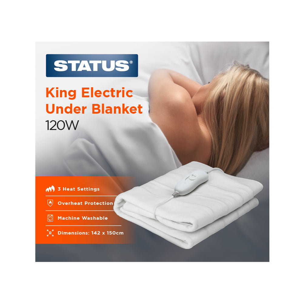 Status Electric Under Blanket 3 Heat Settings