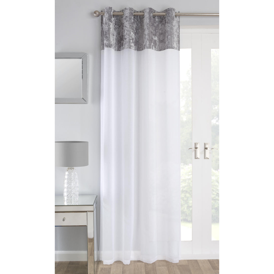 Liberty  Voile Panel Silver 140cm / 55in Wide