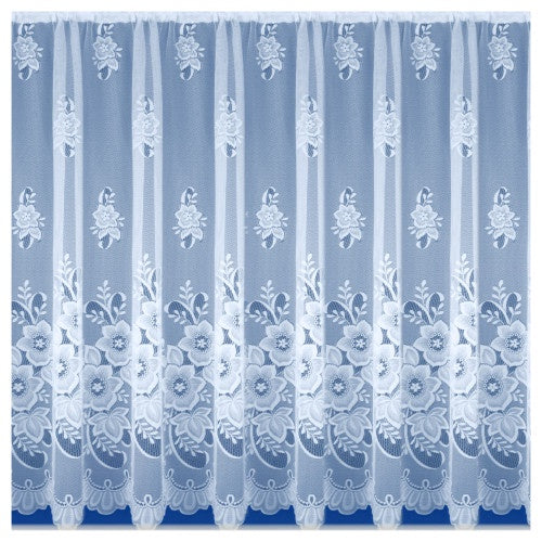 New York Net Curtain White - Sold by the Metre