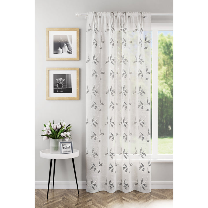 Oasis Ready Made Voile Panel 140cm / 55in Wide (DHD)