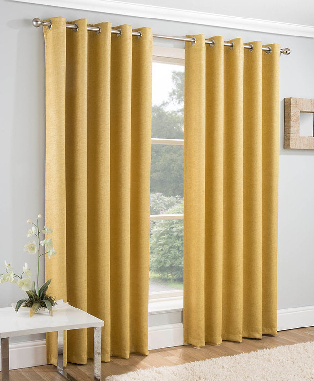 Vogue Ready Made Thermal Blackout Eyelet Curtains