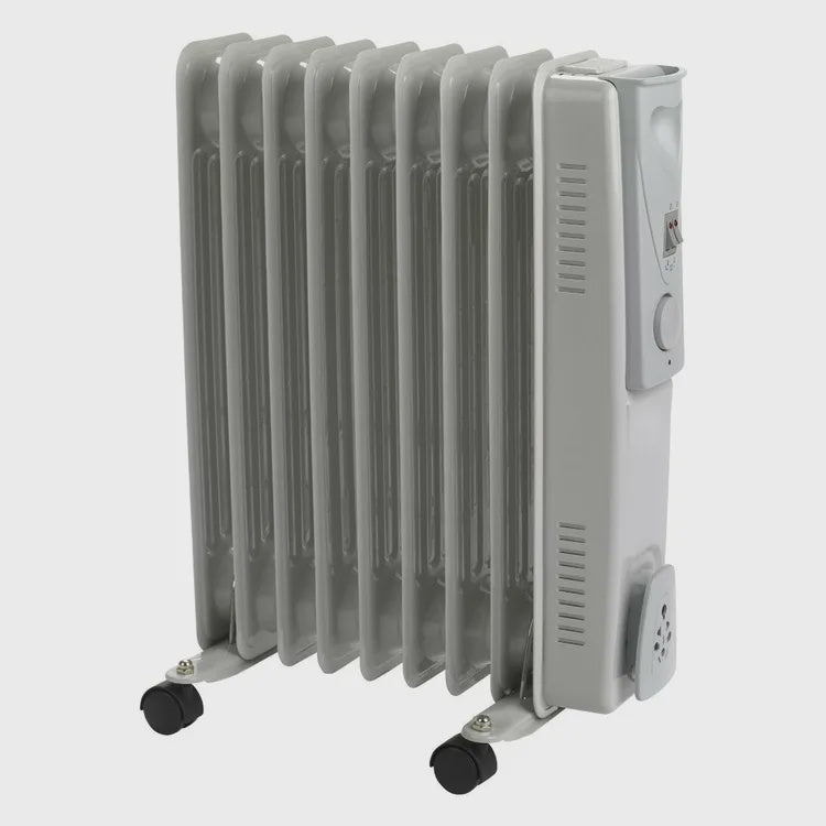 Status 9 Fin  Oil Filled Radiator Heater 2000w White