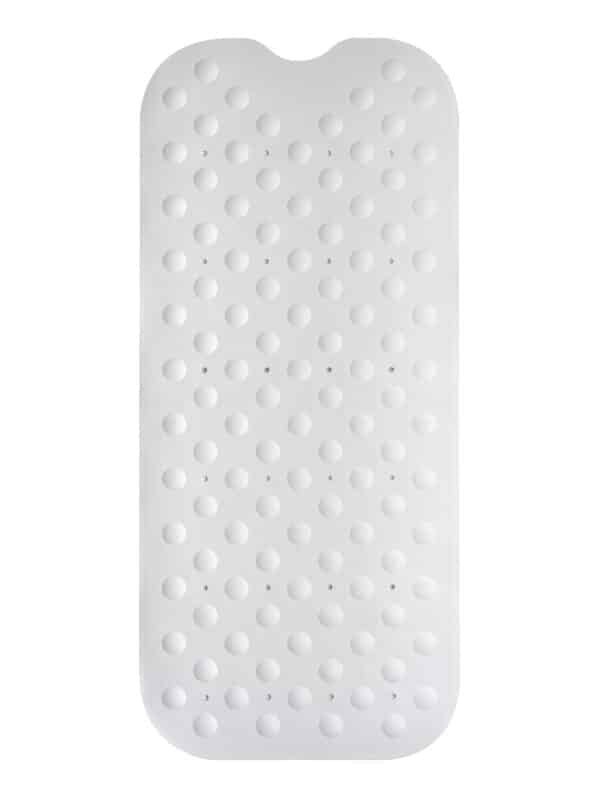 Orbit Extra Long Bath Mat White