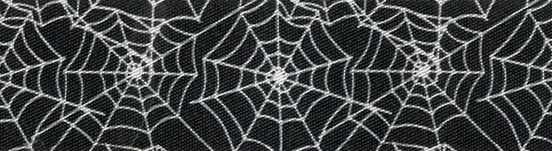 Ribbon: Cobweb: 25mm: Black - Sold by The Metre