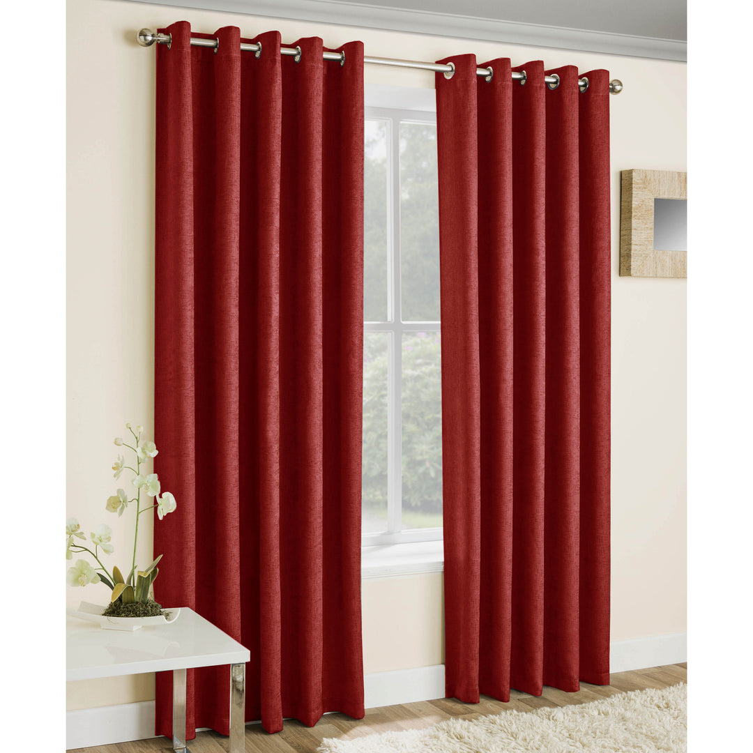 Vogue Ready Made Thermal Blackout Eyelet Curtains