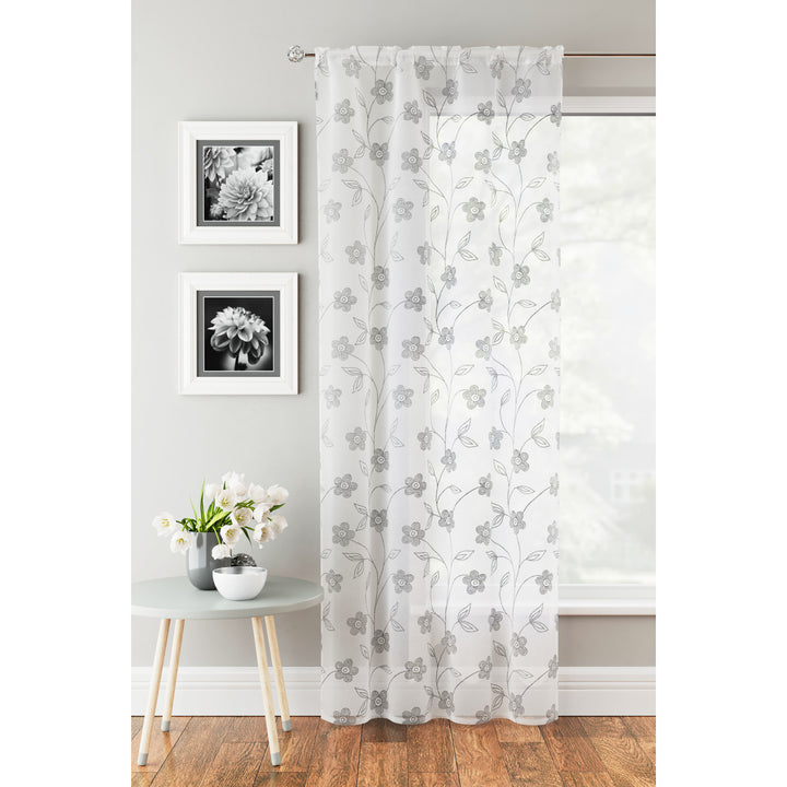 Sienna Ready Made Voile Panel 140cm / 55in Wide (DHD)