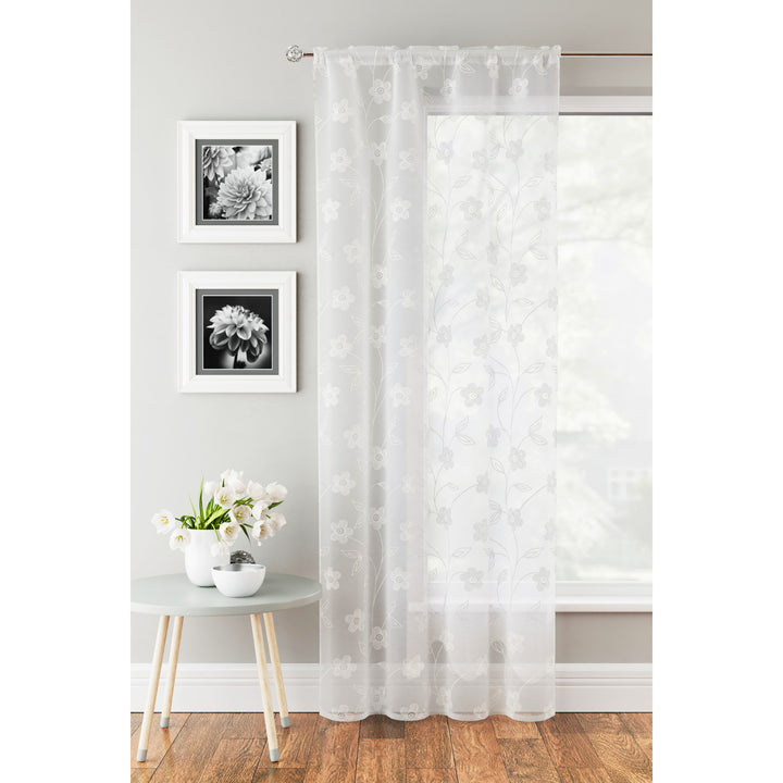 Sienna Ready Made Voile Panel 140cm / 55in Wide (DHD)