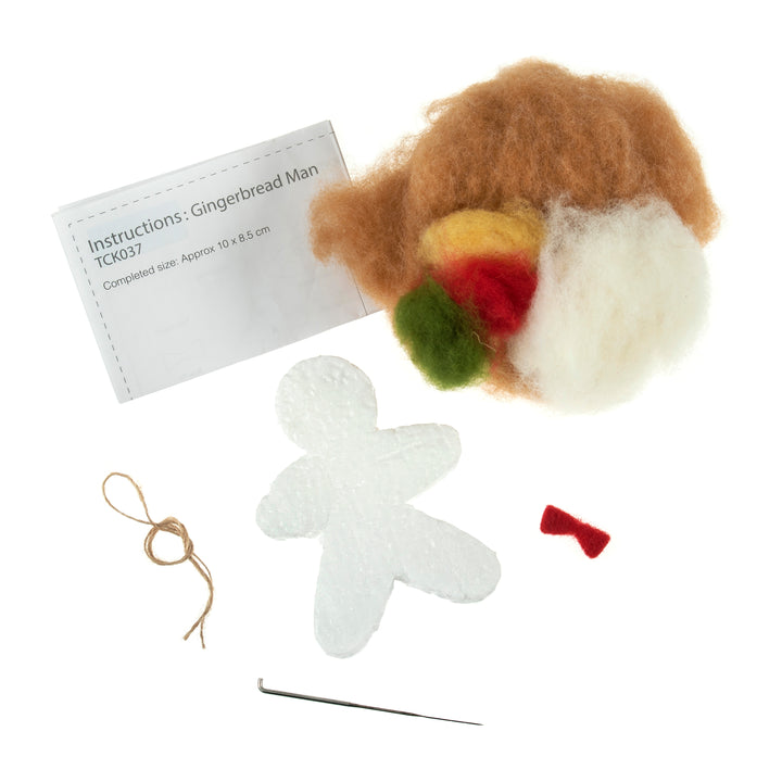 Needle Felting Kit: Christmas: Gingerbread Man