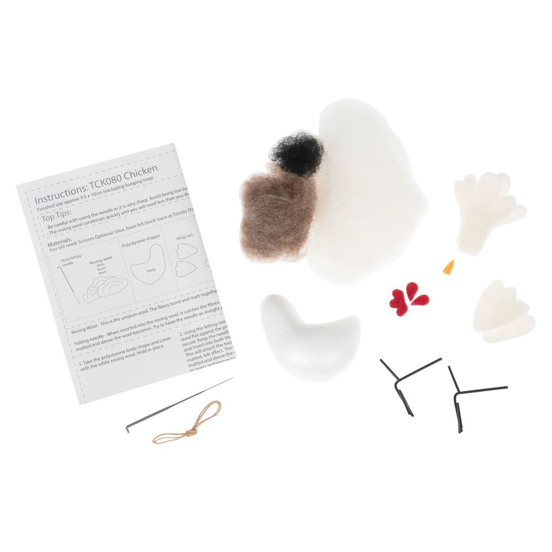 Needle Felting Kit: Chicken