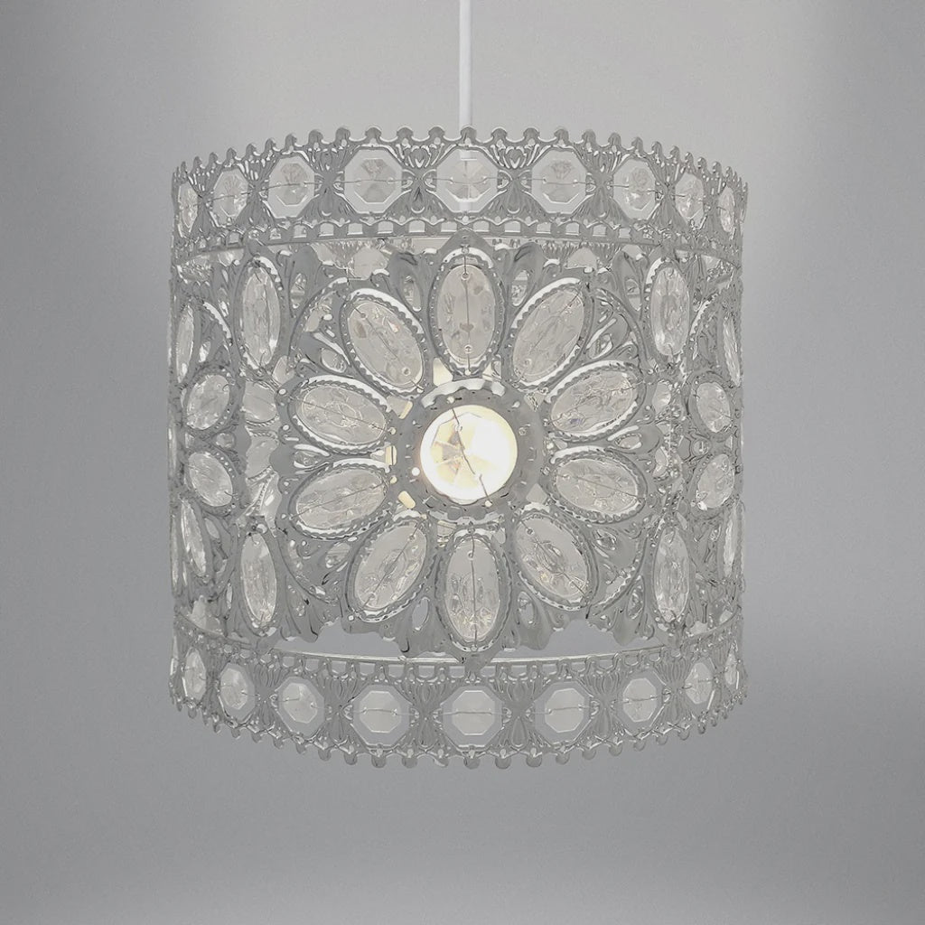 Tilly Silver Light Shade 24cm