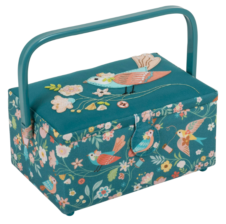 Sewing Box (M): Appliqué: Bird Aviary