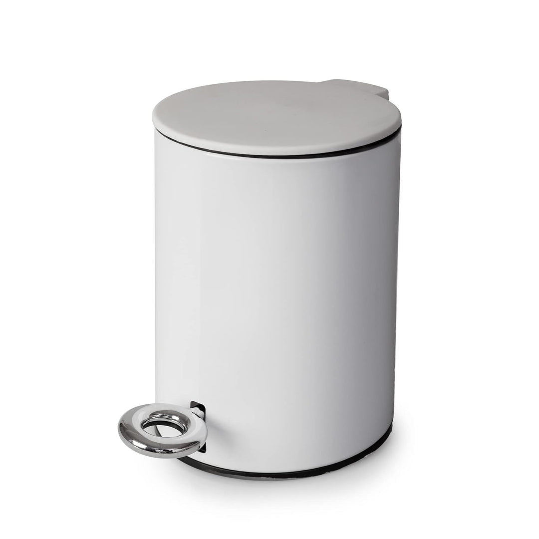 Natura 5L Pedal Bin Soft Close White