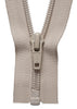 Nylon Open End Zip: 36cm: Beige