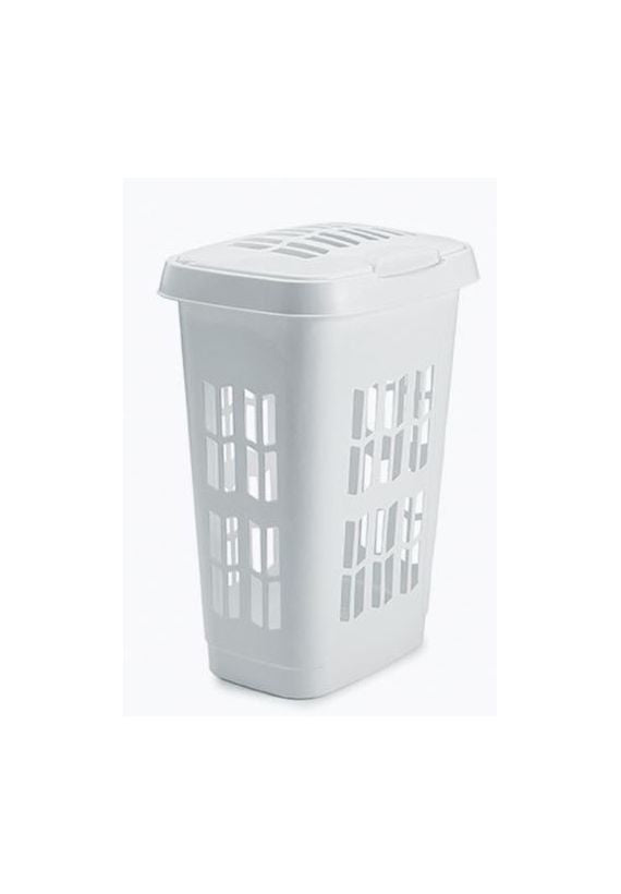 Rectangular Laundry Bin - White