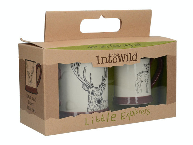 Creative Tops Into The Wild Little Explorer Deer Set Of 2 Mugs