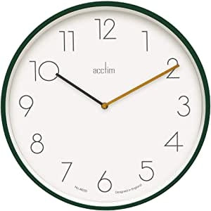 Acctim Taby Wall Clock 35cm Green 22795