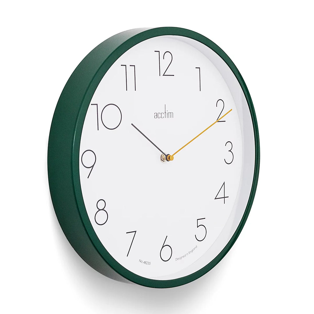 Acctim Taby Wall Clock 35cm Green 22795