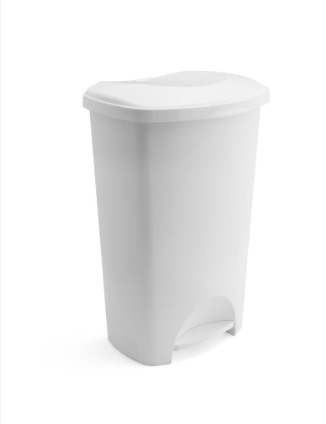 Addis 50L Pedal Bin White