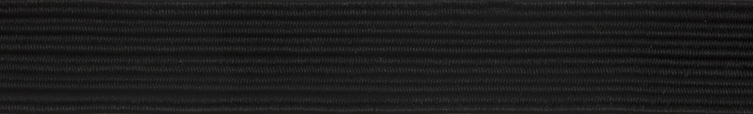 Braided Elastic 8mm: Black sold by the Metre