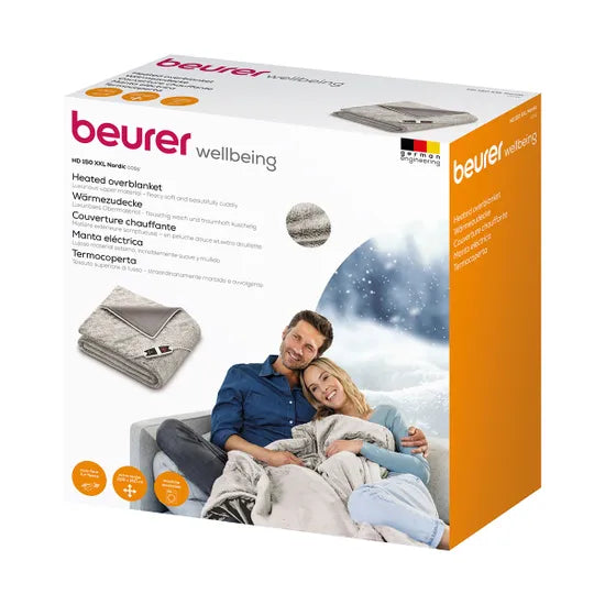 Beurer XXL Heated Throw Blanket Nordic 150cm x 200cm