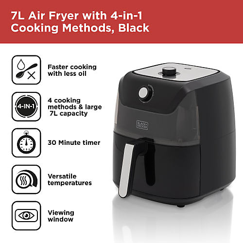 Black & Decker 7L Manual Airfryer BXAF17073GB