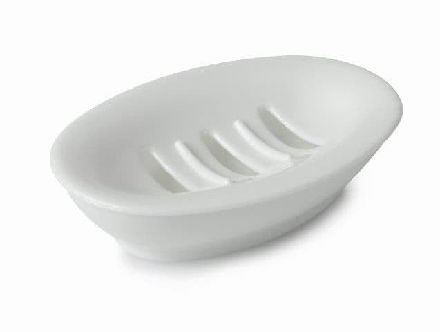 Blue Canyon Spectrum White Oval Soap Dish