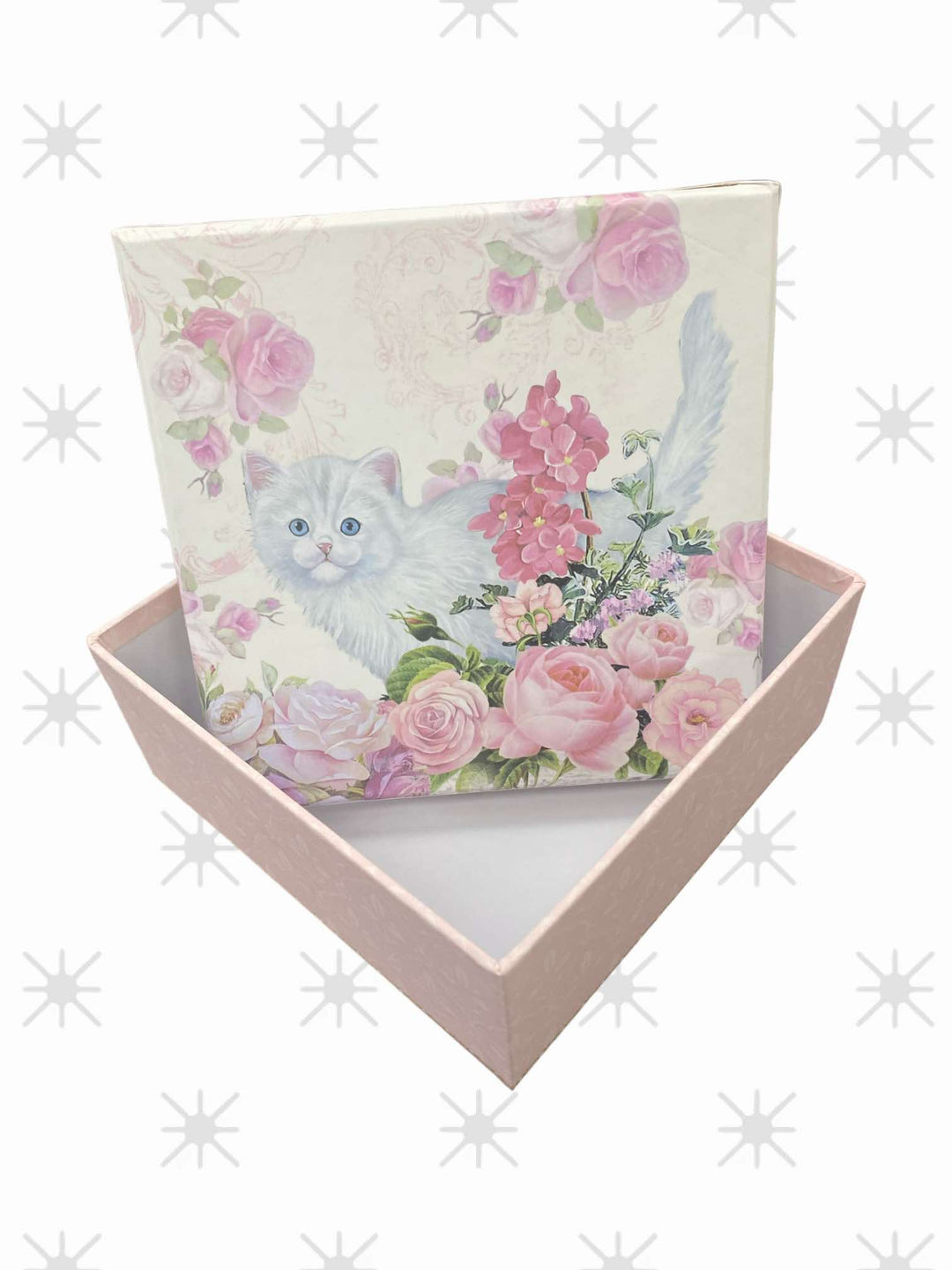 Cat Square Cardboard Gift/Storage Box XS