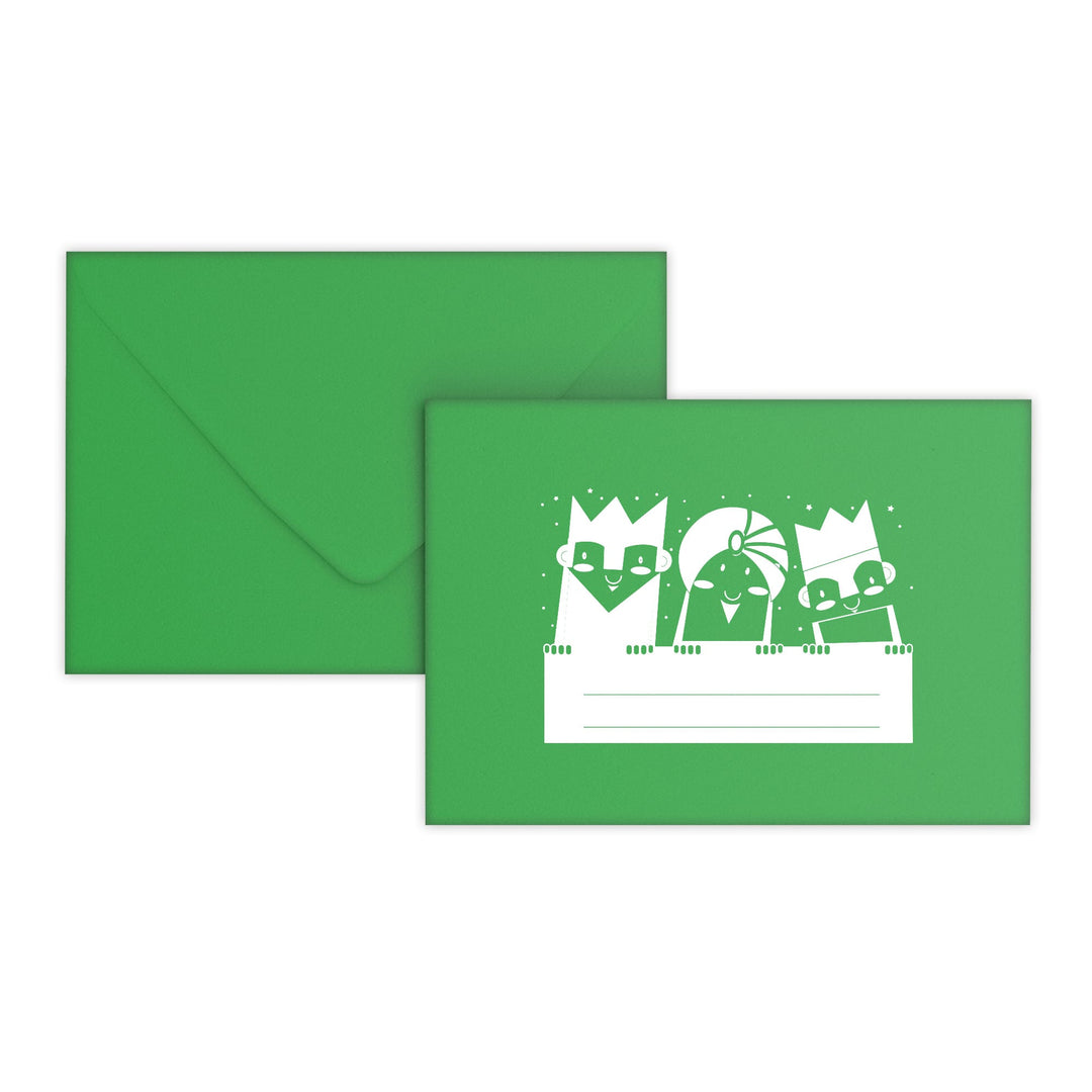 Gift Card Envelopes C6 04ENVX - Three Wise Men Green 120gsm